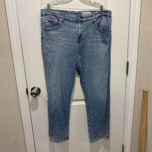 AG Women Jeans Ex-Boyfriend Slim Leg Light Wash Blue Size 32R